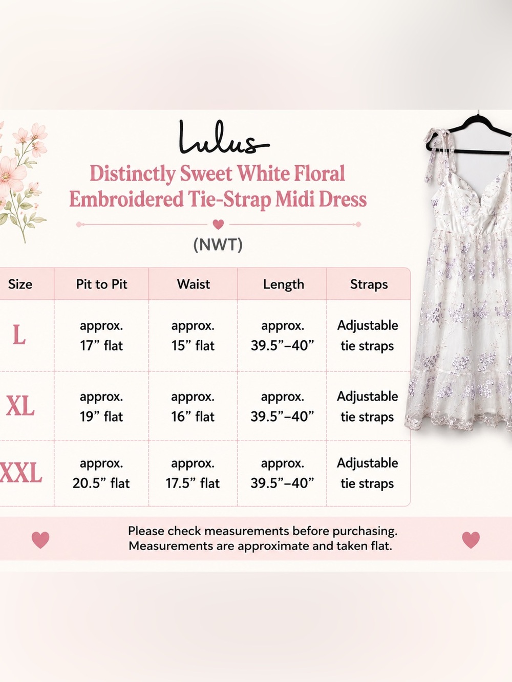 Lulus 🌸 Distinctly Sweet White Floral Embroidered | Bridgerton-Vibes - Picture 12 of 15